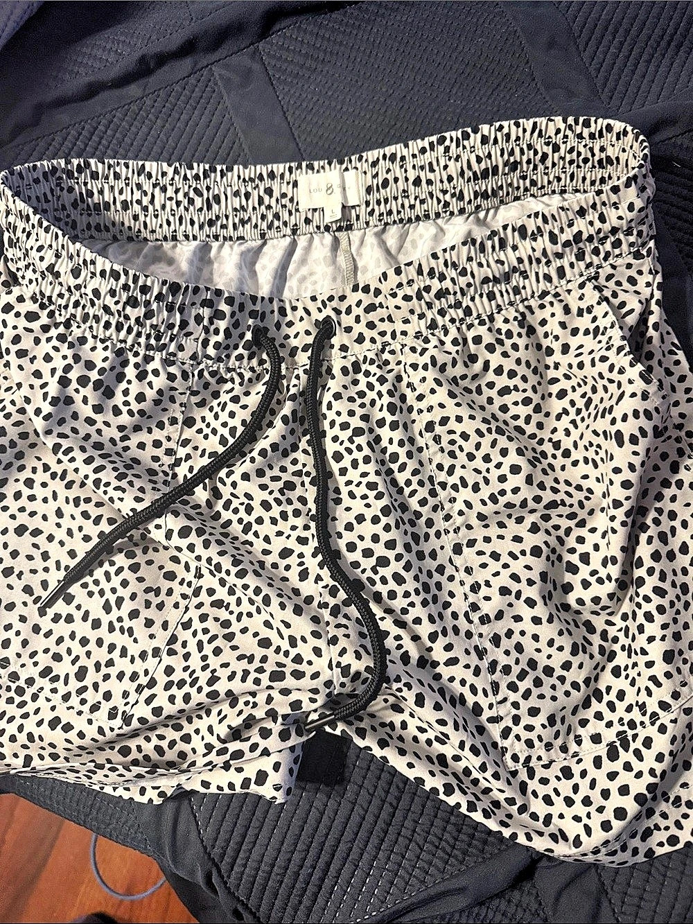 Lou & Grey Animal Print High Waist Shorts